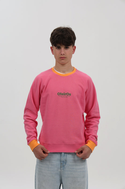 SUDADERA FUCSIA-RIPN/VERDE "OLEIROS"