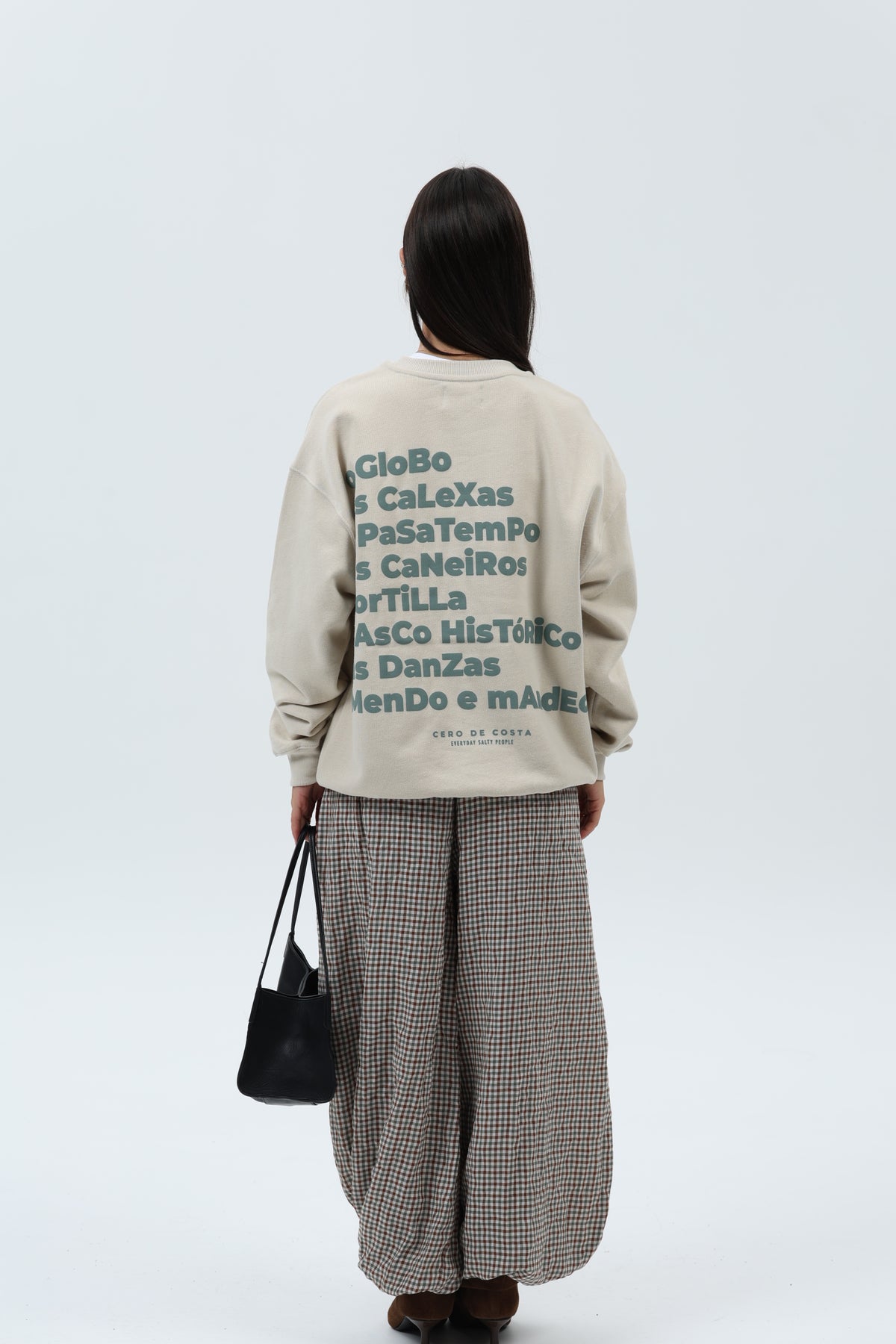 SUDADERA CREMA/VERDE "BETANZOS" – foto 2