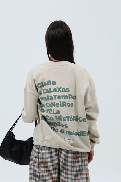 SUDADERA CREMA/VERDE "BETANZOS" – foto 7