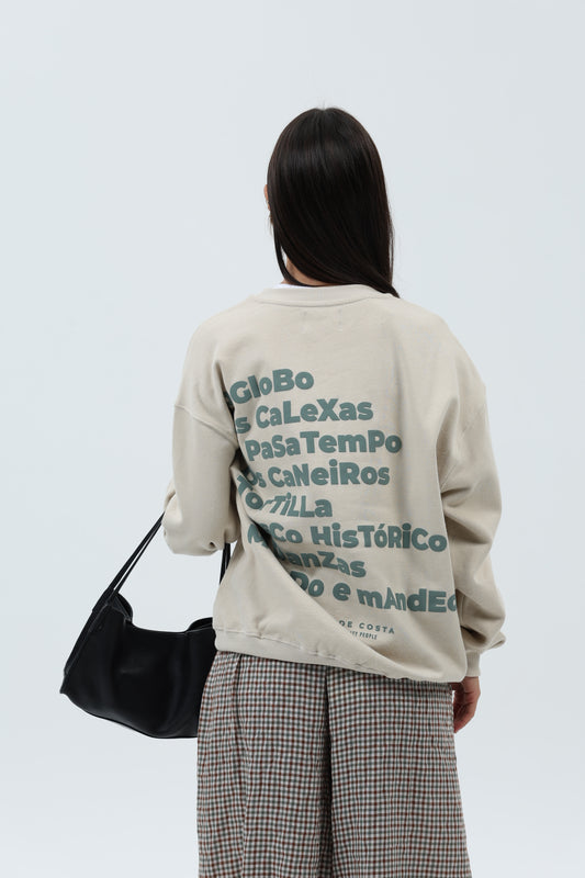 SUDADERA CREMA/VERDE "BETANZOS" – foto 7