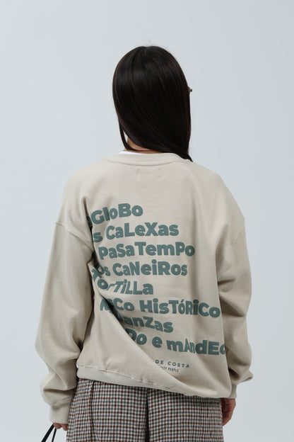 SUDADERA CREMA/VERDE "BETANZOS" – foto 6