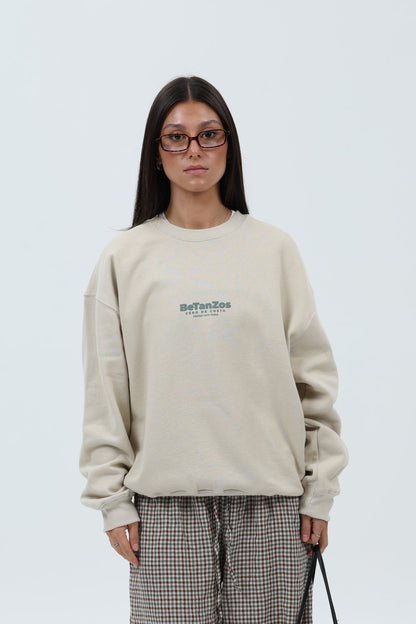 SUDADERA CREMA/VERDE "BETANZOS" – foto 8