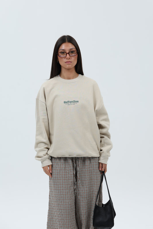 SUDADERA CREMA/VERDE "BETANZOS" – foto 8