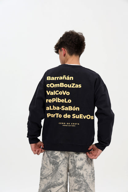SUDADERA ANTRACITA-O/BEIGE "ARTEIXO"