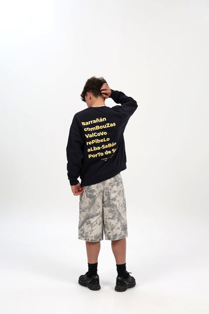 SUDADERA ANTRACITA-O/BEIGE "ARTEIXO"