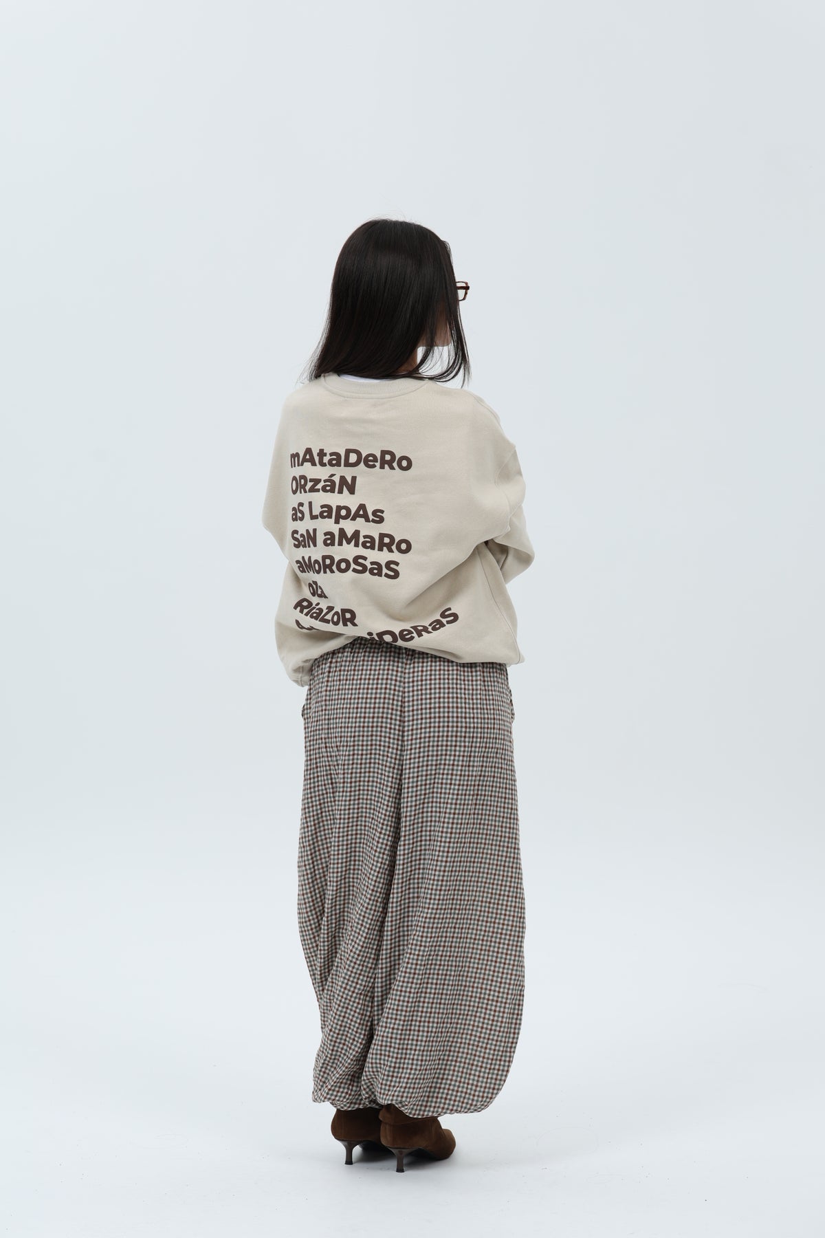 SUDADERA CREMA/MARRÓN "A CORUÑA" – foto 2
