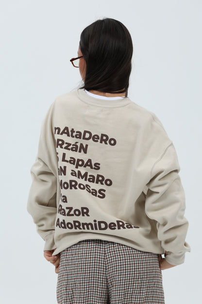 SUDADERA CREMA/MARRÓN "A CORUÑA" – foto 7
