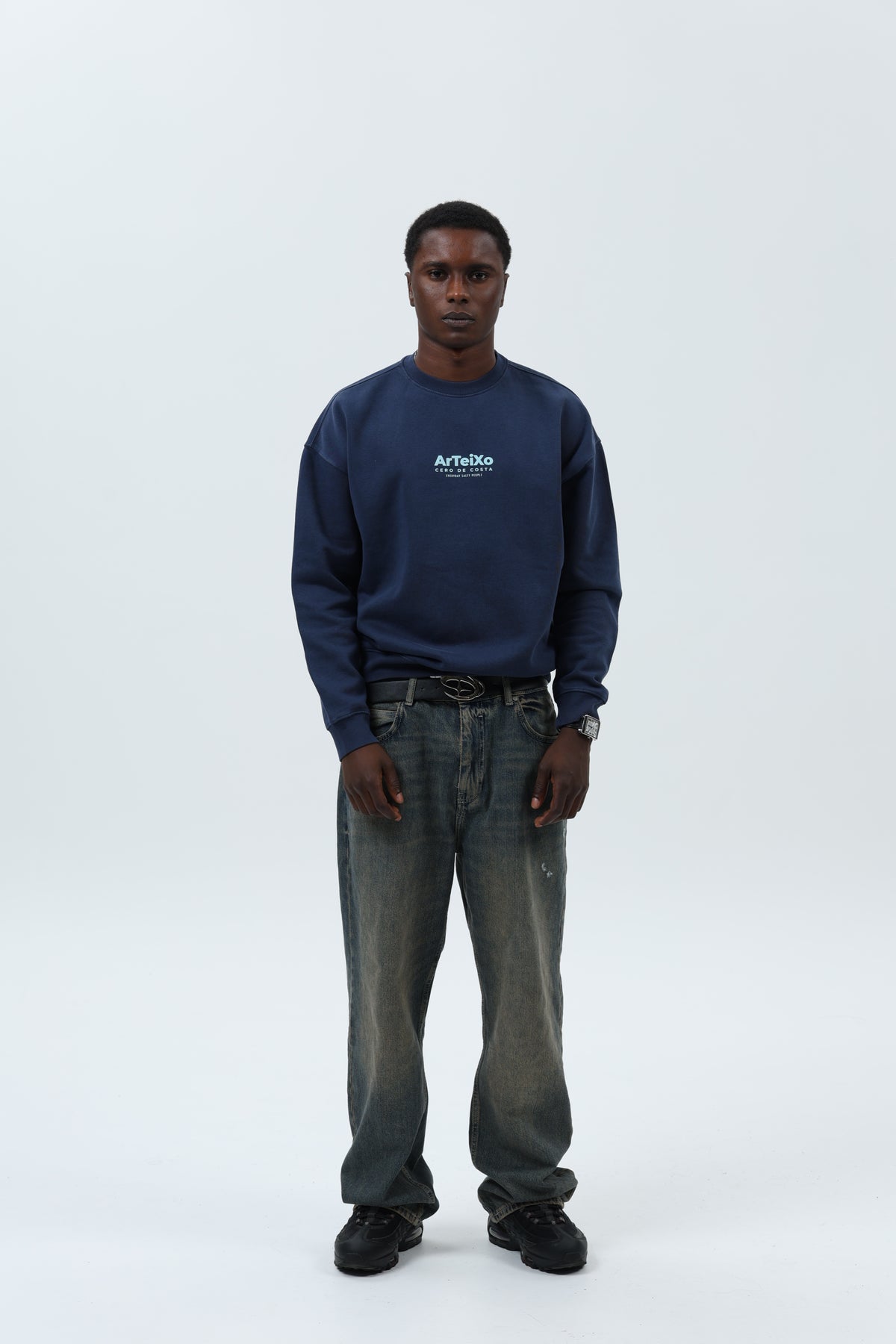 SUDADERA MARINO/CELESTE "ARTEIXO" – foto 1