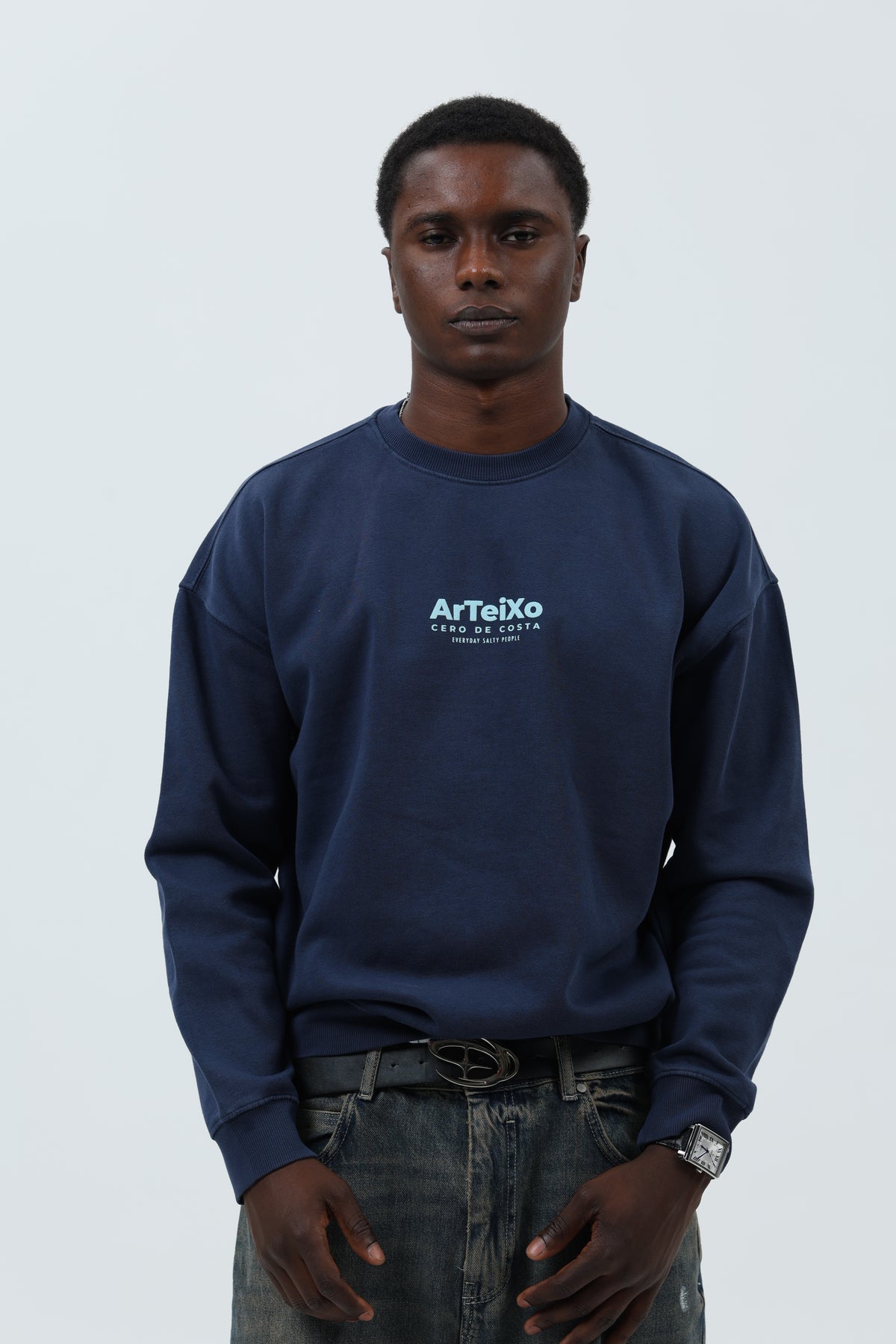 SUDADERA MARINO/CELESTE "ARTEIXO" – foto 3
