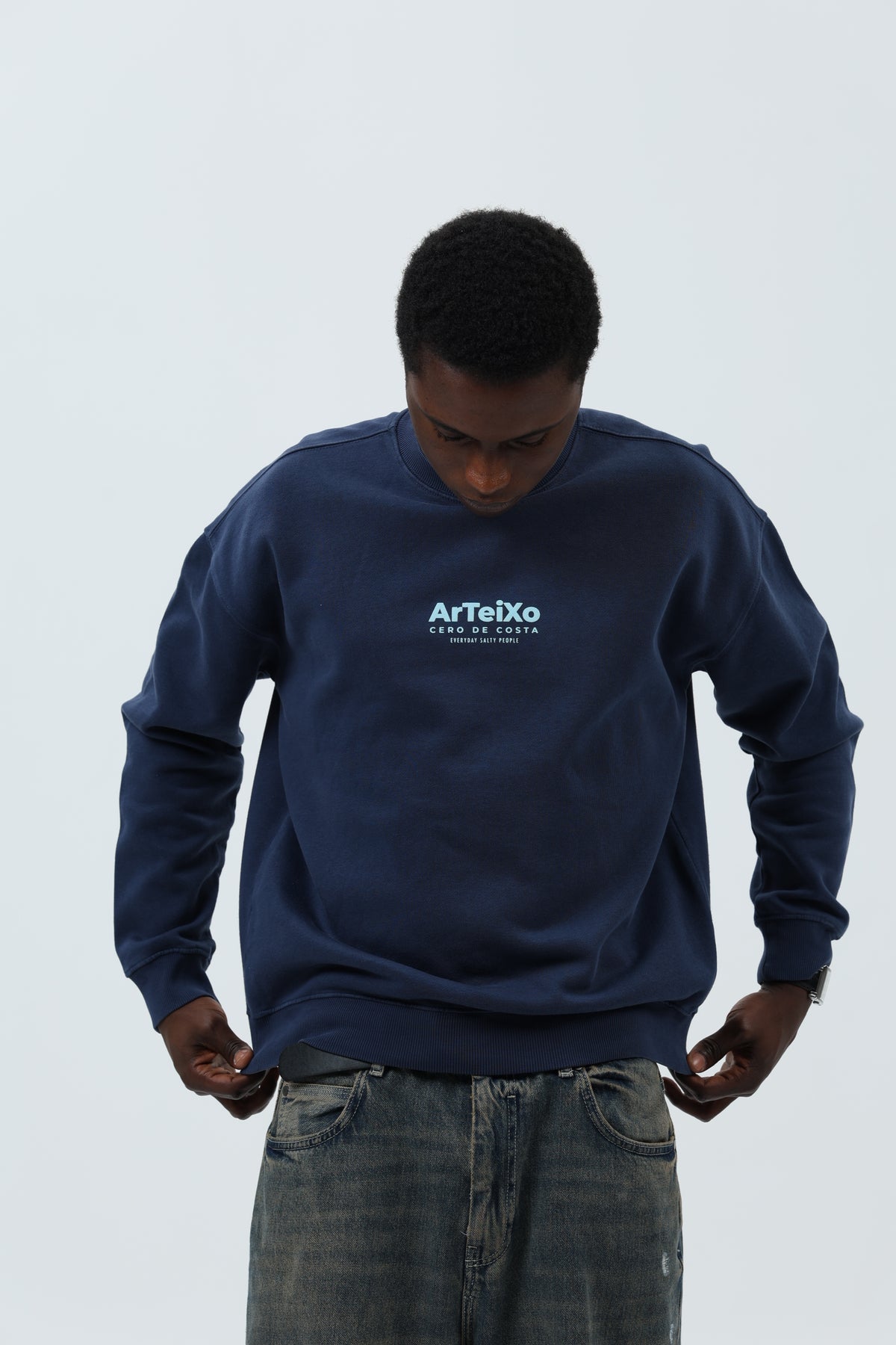 SUDADERA MARINO/CELESTE "ARTEIXO" – foto 4
