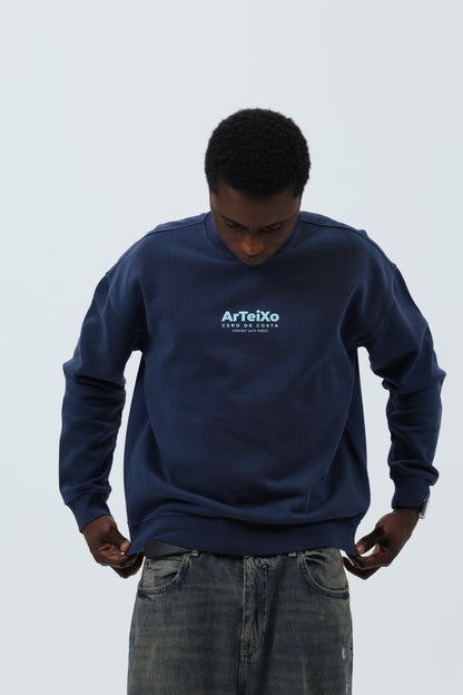 SUDADERA MARINO/CELESTE "ARTEIXO" – foto 4