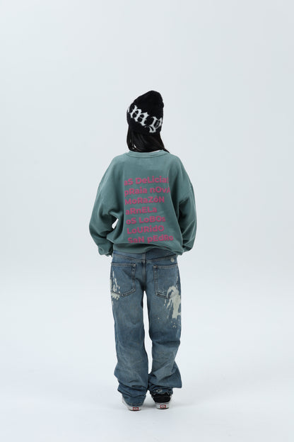 SUDADERA VERDE/ROSA "SADA" – foto 2