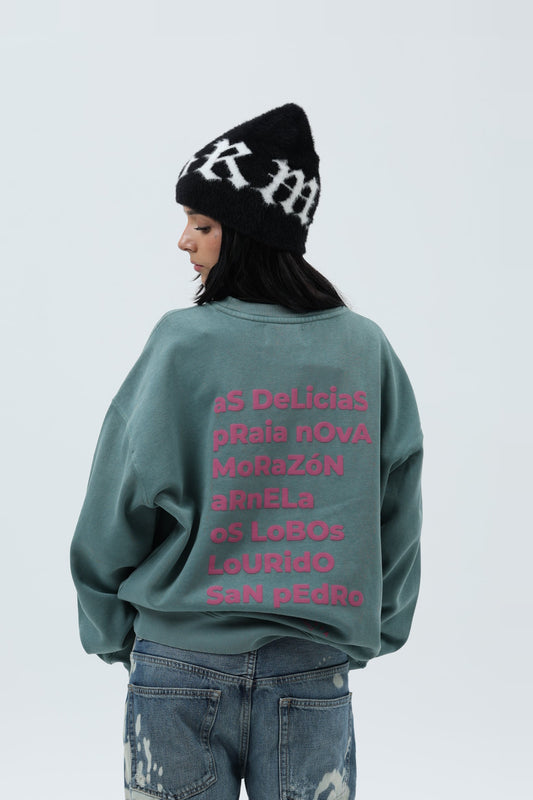 SUDADERA VERDE/ROSA "SADA" – foto 7