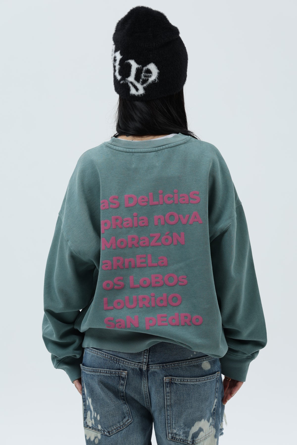 SUDADERA VERDE/ROSA "SADA" – foto 6
