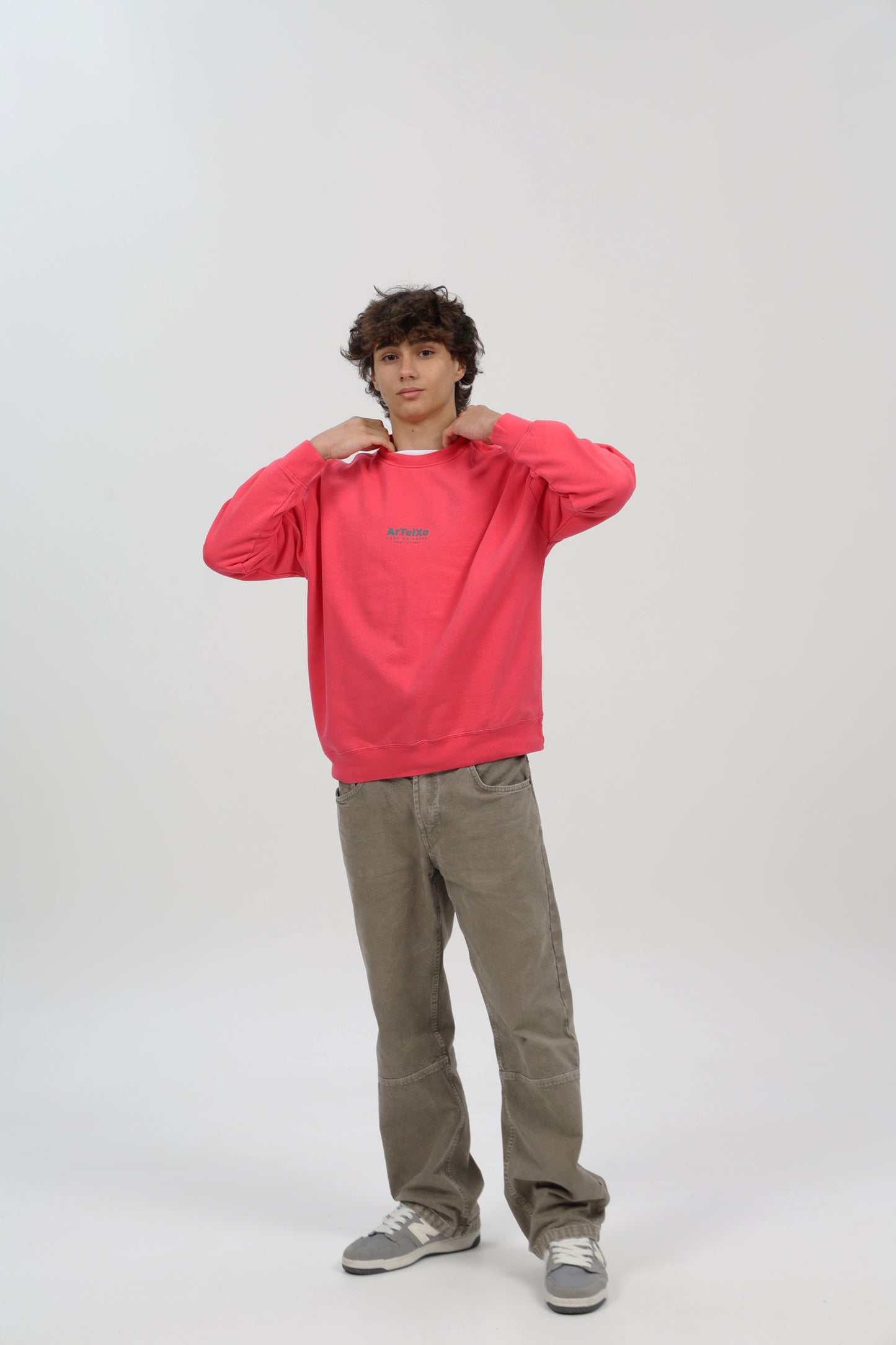 SUDADERA FRESA/AZUL "ARTEIXO"