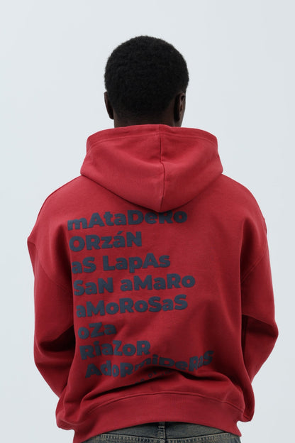 SUDADERA GRANATE/MARINO "A CORUÑA" CON CAPUCHA – foto 7