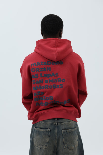 SUDADERA GRANATE/MARINO "A CORUÑA" CON CAPUCHA – foto 7
