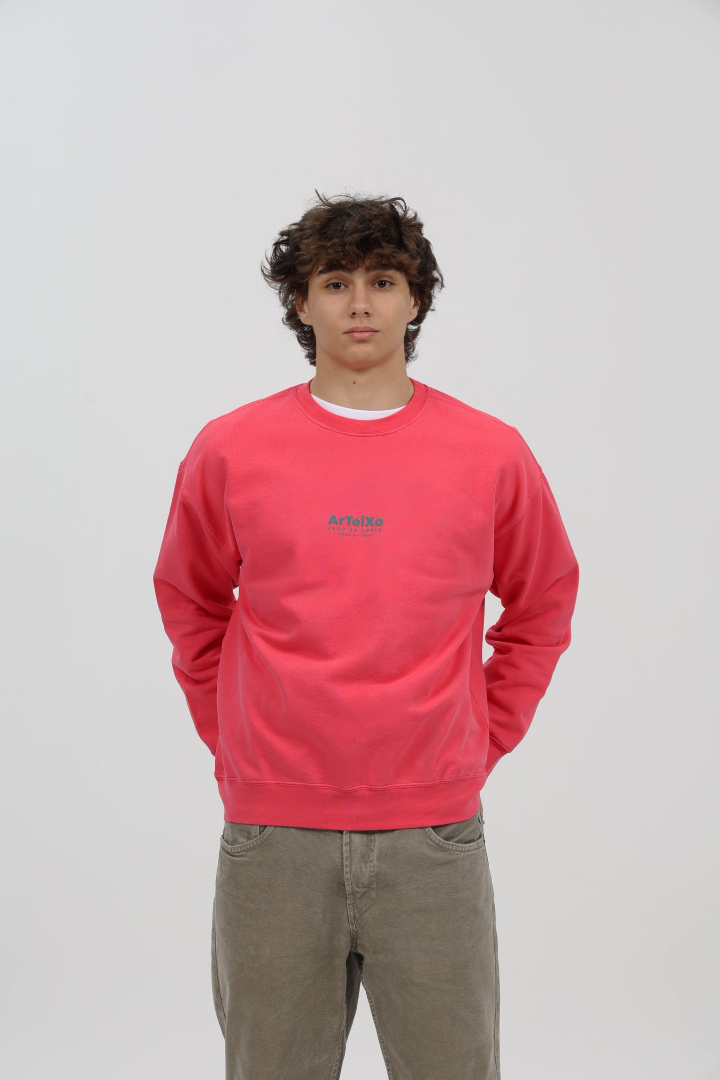 SUDADERA FRESA/AZUL "ARTEIXO"