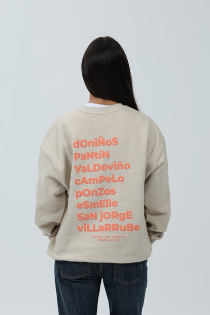 SUDADERA CREMA/ROSA "FERROL" – foto 6