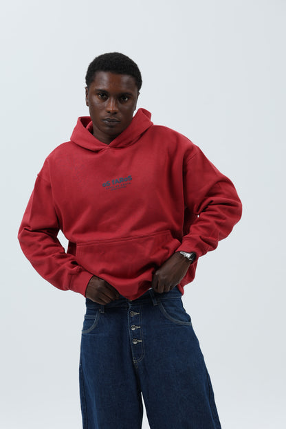 SUDADERA GRANATE/MARINO "OS FAROS" CON CAPUCHA – foto 3