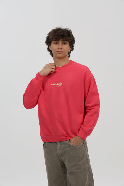 SUDADERA FRESA/BEIGE "LA CORUÑA"