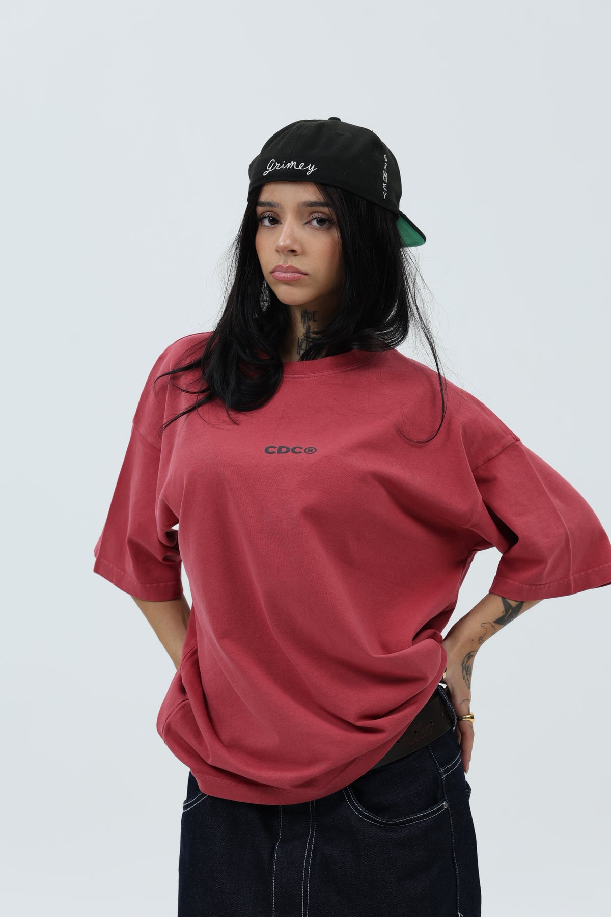 CAMISETA GRANATE/ANTRACITA "LOGO" – foto 3