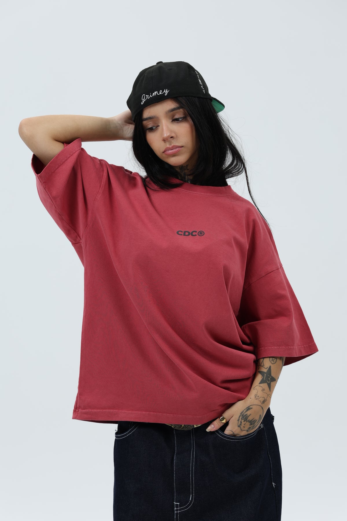 CAMISETA GRANATE/ANTRACITA "LOGO" – foto 5