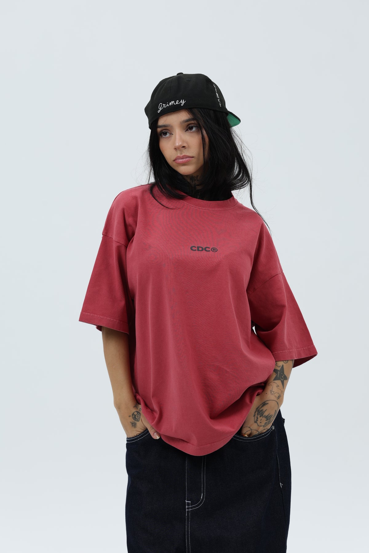CAMISETA GRANATE/ANTRACITA "LOGO" – foto 4