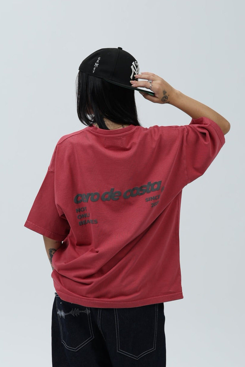 CAMISETA GRANATE/ANTRACITA "LOGO" – foto 2