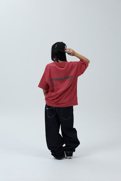 CAMISETA GRANATE/ANTRACITA "LOGO" – foto 2