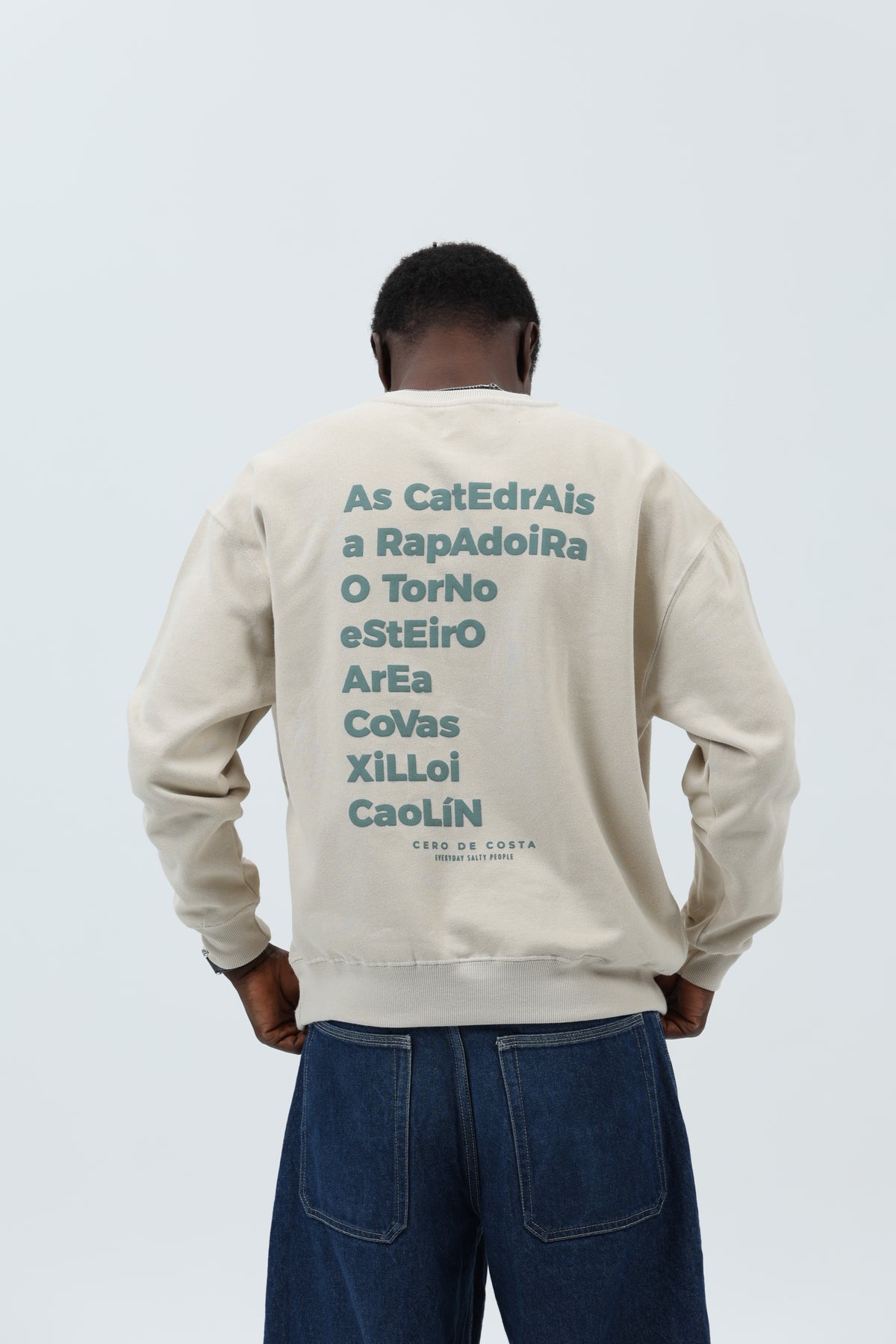 SUDADERA CREMA/VERDE "A MARIÑA" – foto 9