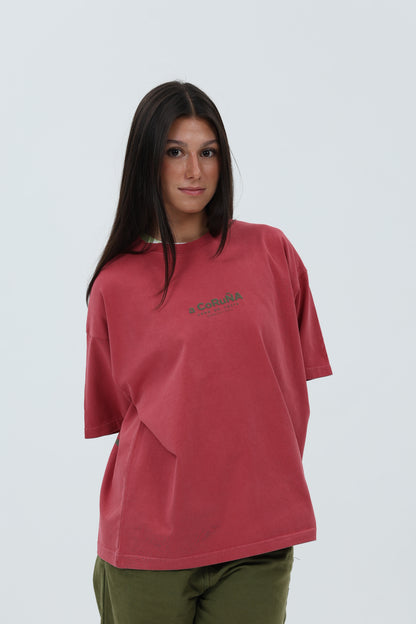 CAMISETA GRANATE/VERDE "A CORUÑA" – foto 5