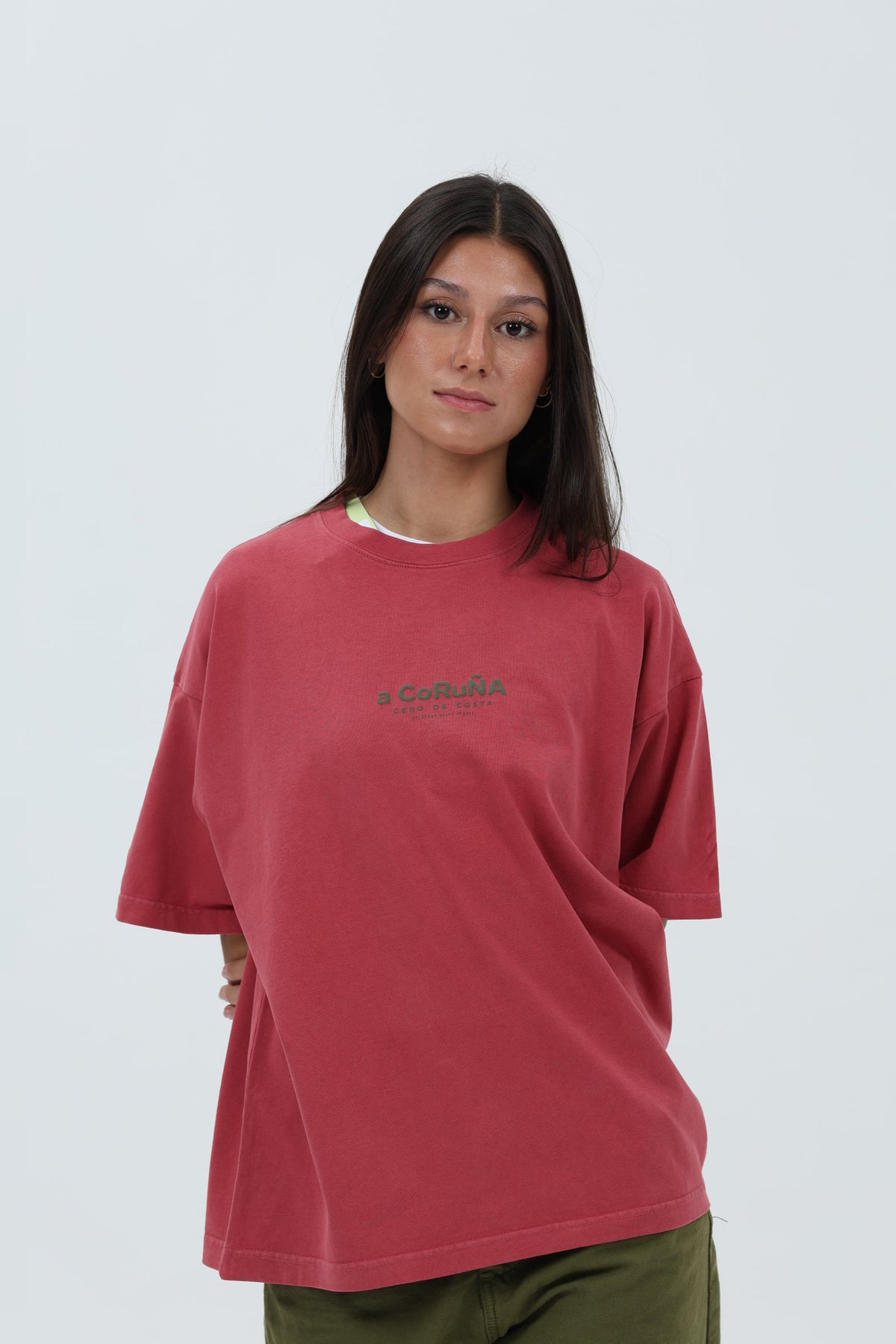 CAMISETA GRANATE/VERDE "A CORUÑA" – foto 4