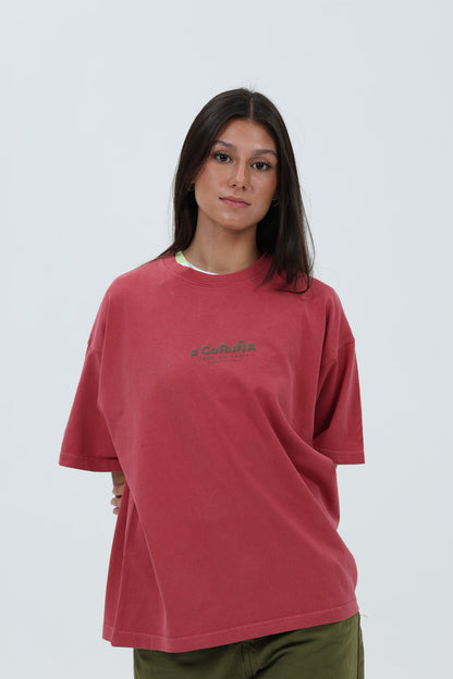 CAMISETA GRANATE/VERDE "A CORUÑA" – foto 4