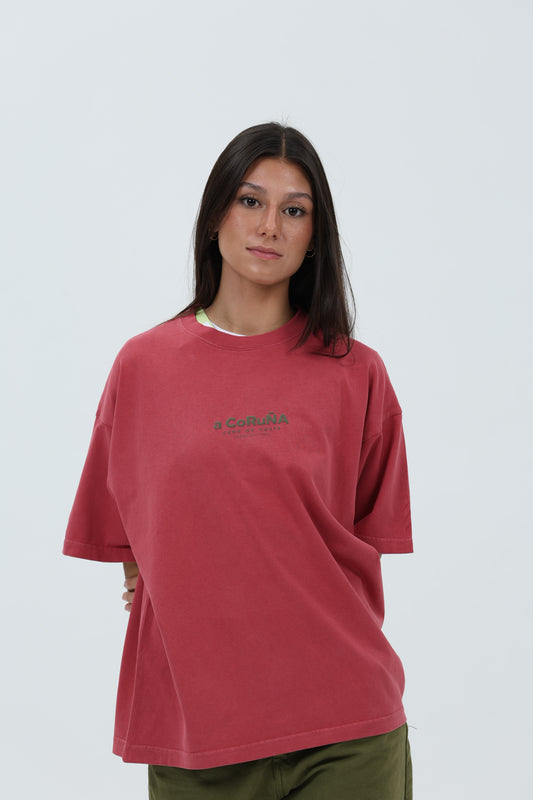 CAMISETA GRANATE/VERDE "A CORUÑA" – foto 4