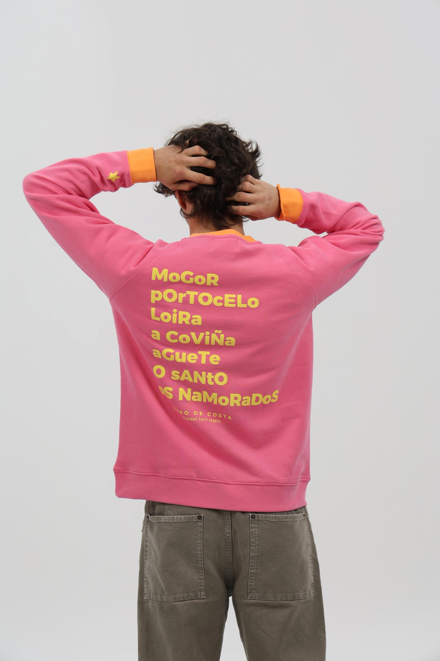 SUDADERA FUCSIA-RIPN/AMARILLO "MARÍN"