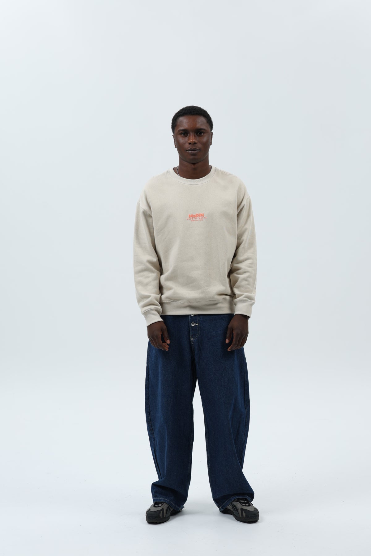 SUDADERA CREMA/CORAL "MARÍN" – foto 1