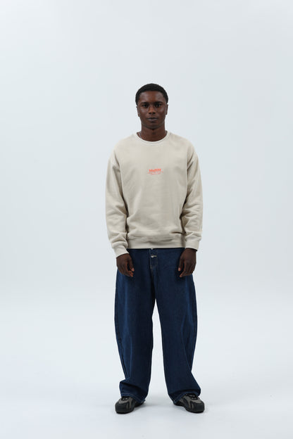 SUDADERA CREMA/CORAL "MARÍN" – foto 1
