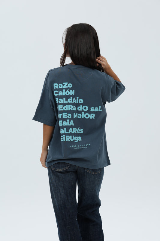 CAMISETA ANTRACITA/AZUL "PLAYAS RAZO" – foto 7