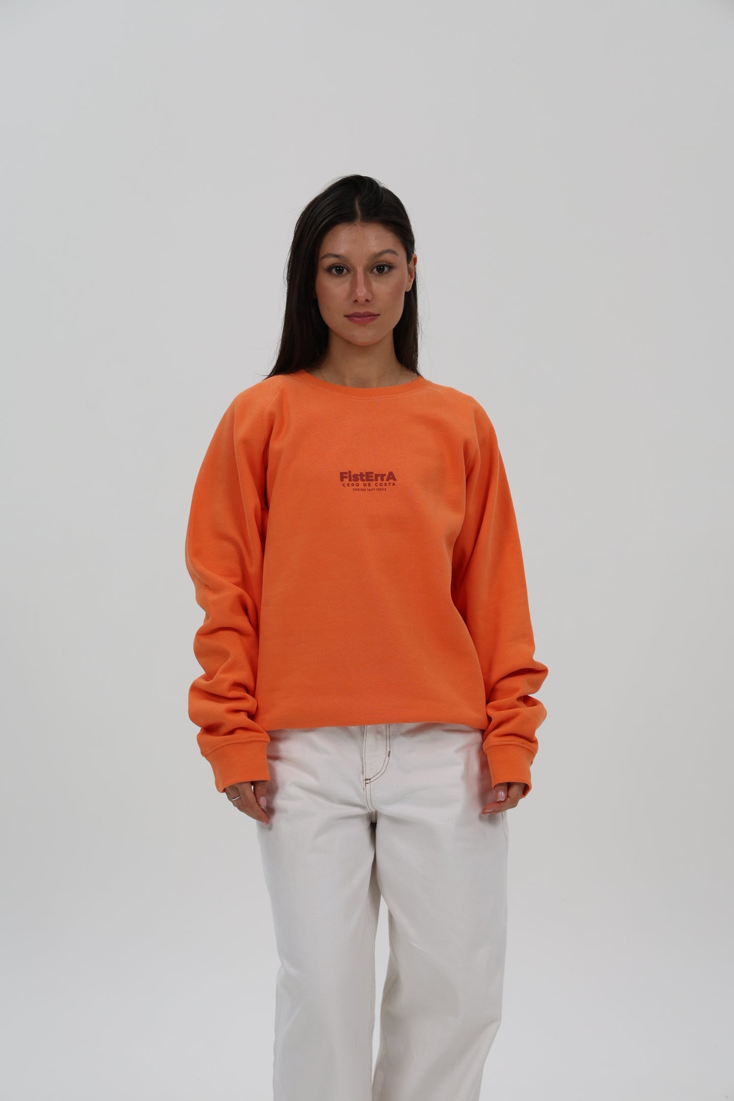 SUDADERA CORAL/ROJO "FISTERRA"