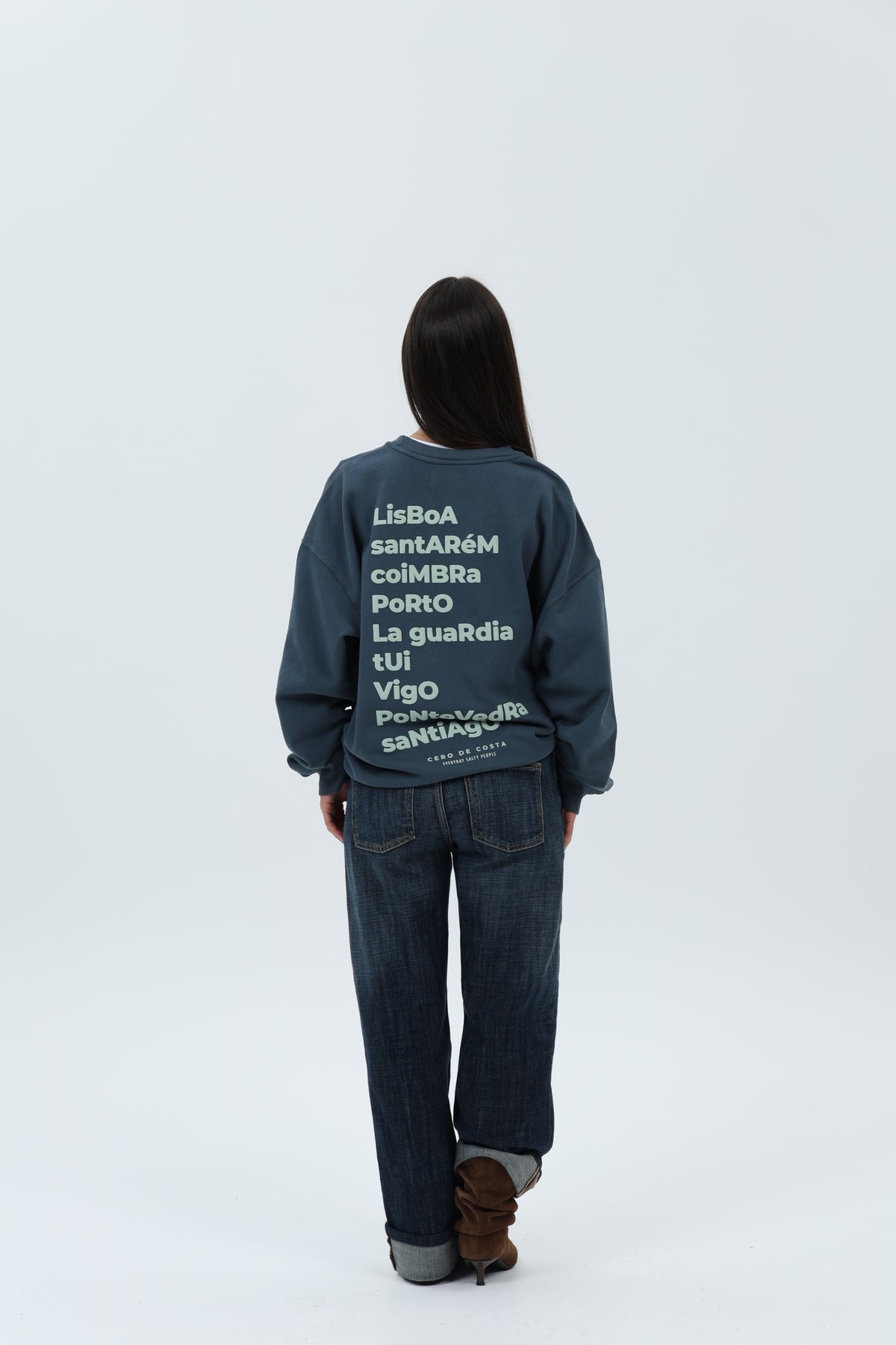 SUDADERA ANTRACITA/VERDE "CAMINO PORTUGUÉS" – foto 2