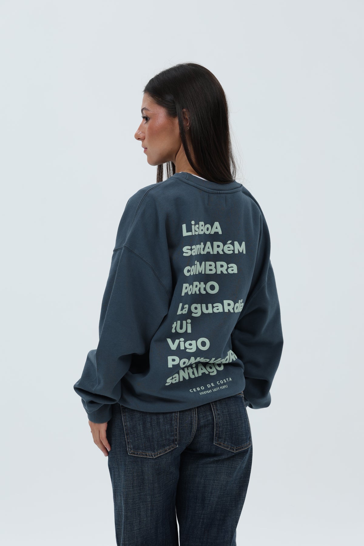 SUDADERA ANTRACITA/VERDE "CAMINO PORTUGUÉS" – foto 7
