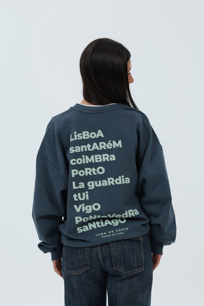 SUDADERA ANTRACITA/VERDE "CAMINO PORTUGUÉS" – foto 8