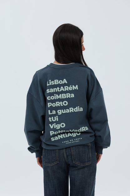 SUDADERA ANTRACITA/VERDE "CAMINO PORTUGUÉS" – foto 8