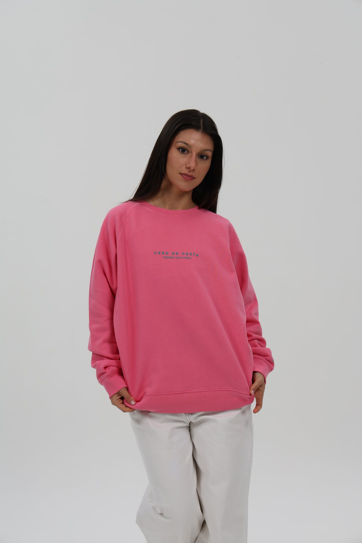 SUDADERA FUCSIA/AZUL "BUEU"