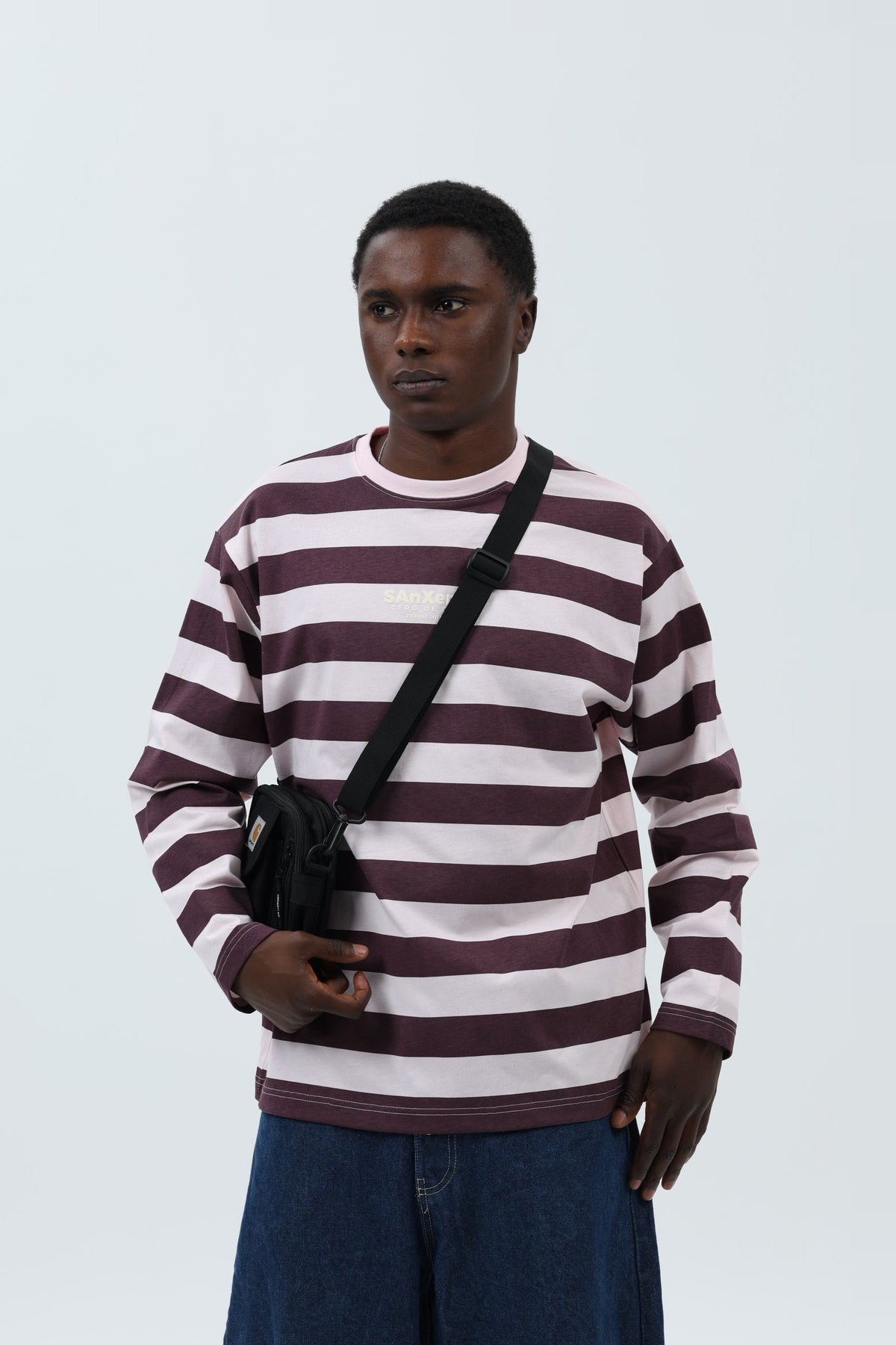 CAMISETA ROSA/BERENJENA "SANXENXO" RAYAS – foto 3