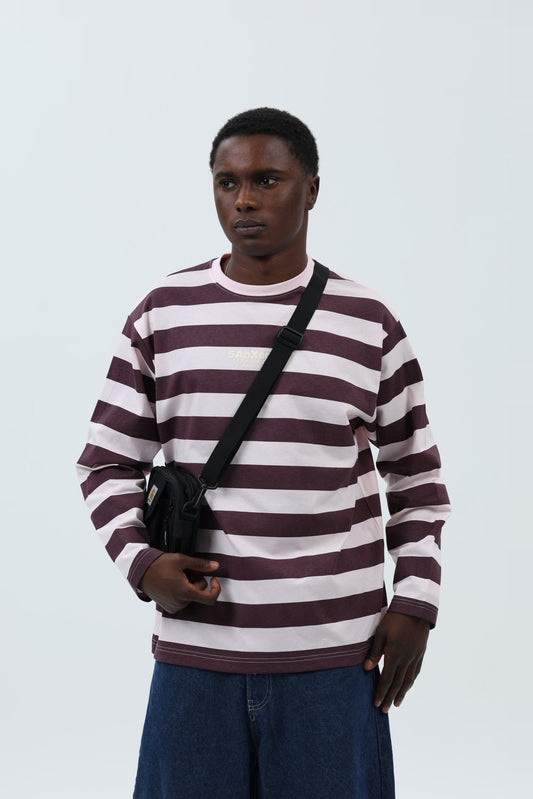 CAMISETA ROSA/BERENJENA "SANXENXO" RAYAS – foto 3