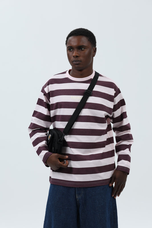 CAMISETA ROSA/BERENJENA "SANXENXO" RAYAS – foto 3