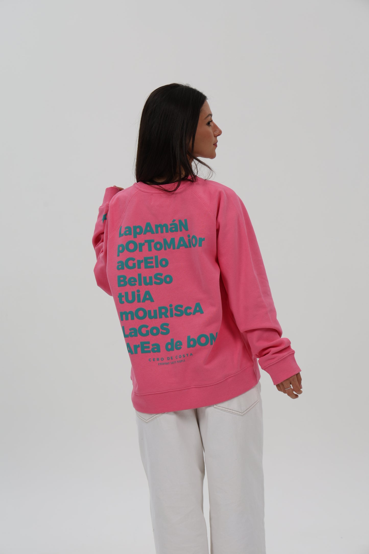 SUDADERA FUCSIA/AZUL "BUEU"