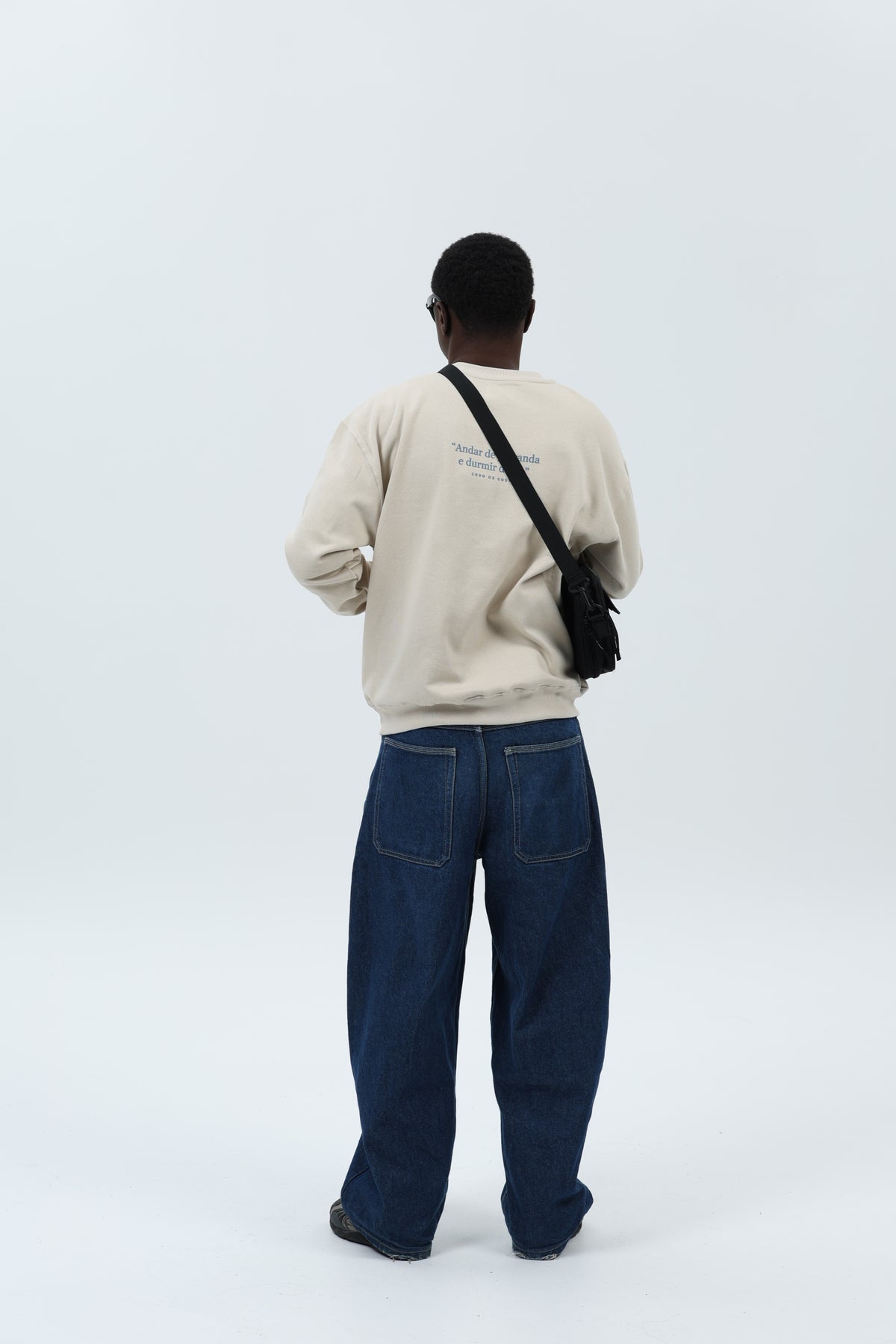 SUDADERA CREMA/AZUL "VIVIR NA CORUÑA" – foto 2